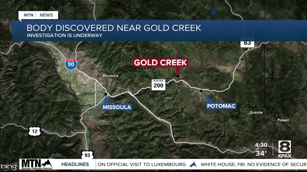 Investigation underway after body found in Gold Creek area near ...