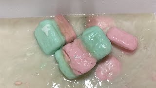 Soaked soap 🧼pink green 🧽💚💖#relax #asmr