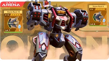 ORION with Storm Rack 10 + 6 in Action  |  Mech Arena Gameplay