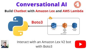 How to Make a Chatbot Using Amazon Lex and AWS Lambda (Python) | Conversational AI  Part 4 | Boto3