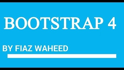 Responsive Breakpoints ,Lec-7|Bootstrap 4 tutorials for beginners in Urdu/Hindi|