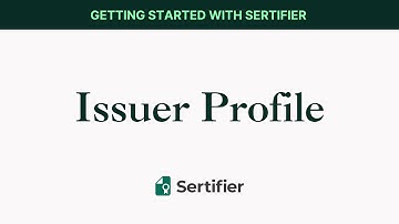 Sertifier Walktrough | Issuer Profile
