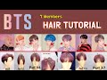 BTS 7 Members Hair style (RM & Jung Kook & V & Jimin & j-hope & SUGA & Jin)