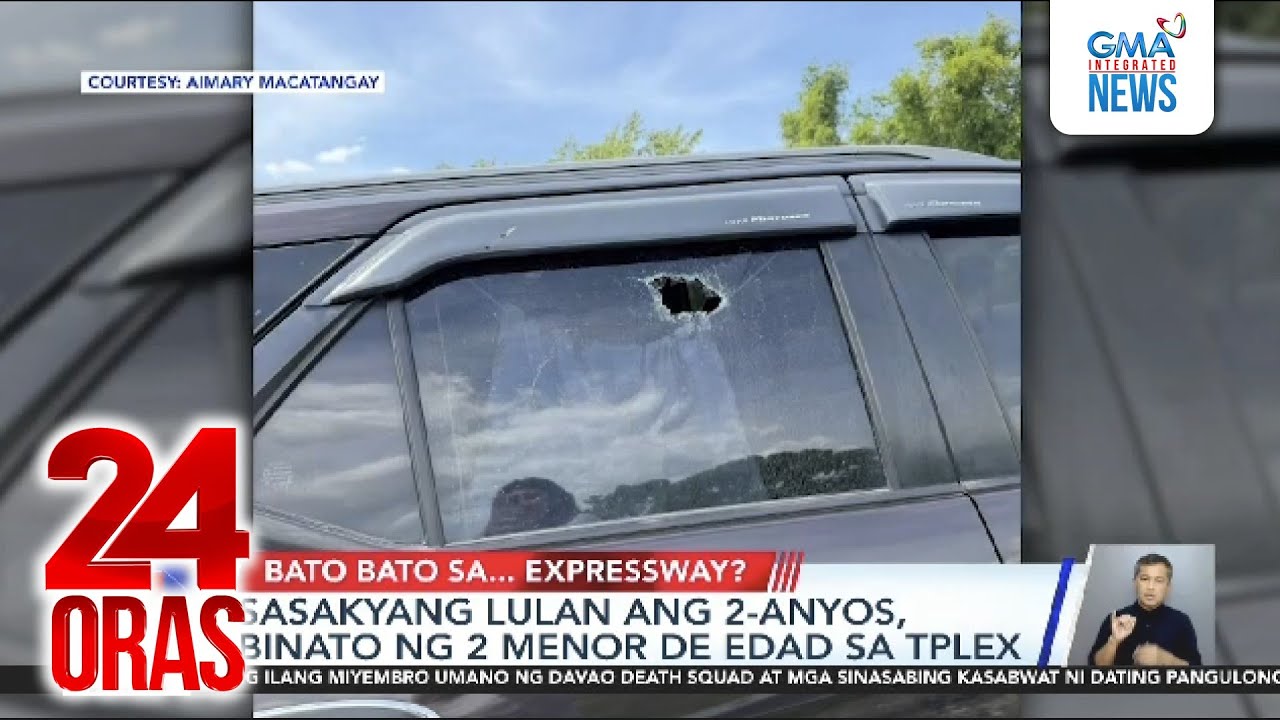 Sasakyang lulan ang 2-anyos, binato ng 2 menor de edad sa TPLEX | 24 Oras