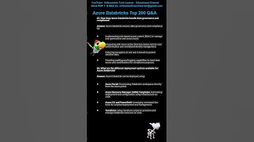 Mastering Azure Databricks Interview Questions Part 43