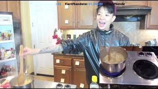 20220107 Amber showed up on stream after back to LA