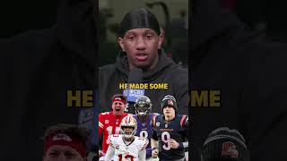 Michael Penix Jr. gave love to #49ers QB Brock Purdy during the NFL combine 🤝