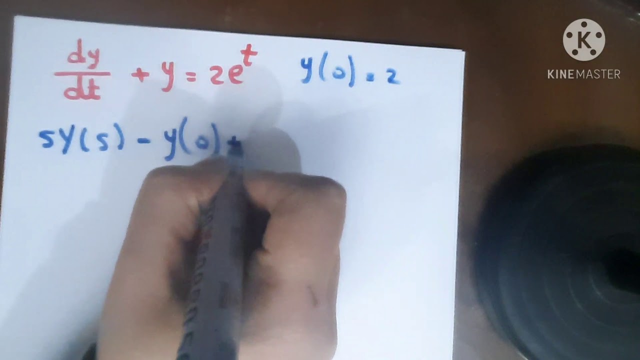 حل المعادلة التفاضلية باستخدام تحويلات لابلاس