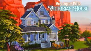 Purple Victorian House in StrangerVille 🎷🌄 | Sims 4 Stop Motion | NOCC