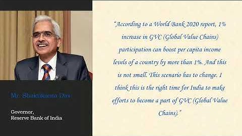 Global Value Chains - The Indian Context  #WDR2020