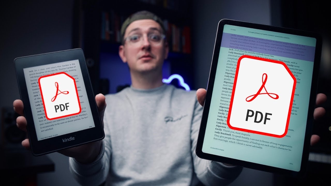 do kindles read pdf