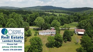 (SOLD) Nice Brick Home and 118 Acres For Sale in Patrick County, Virginia