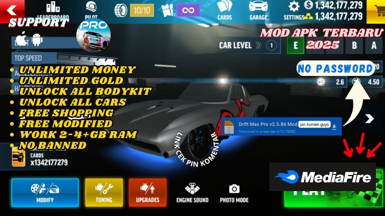 DRIFT MAX PRO MOD APK TERBARU 2025 V2.5.86 UNLIMITED MONEY