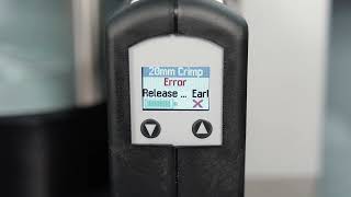 VI 0069 G CRS Crimping Tools Electronic battery Error messages