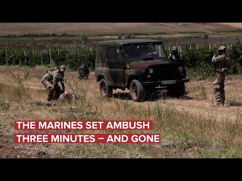 The marines set ambush! Three minutes – and gone