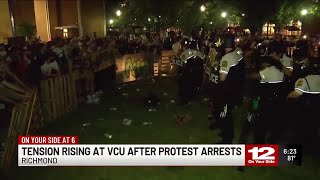 Tension rising at VCU after protest arrests