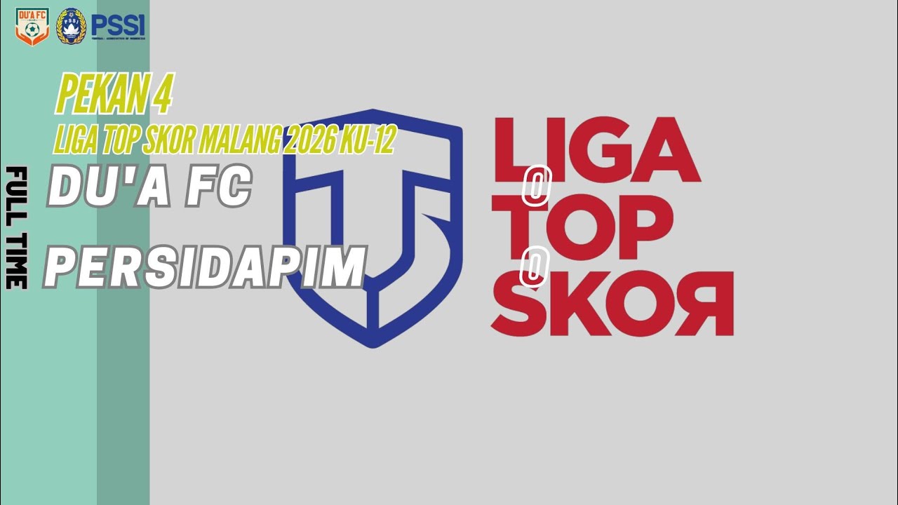 LIGA TOP SKOR MALANG KU-12 : DU'A FC VS PERSIDAPIM | SABTU 7 FEBRUARI 2026 LAPANGAN BRIMOB MALANG