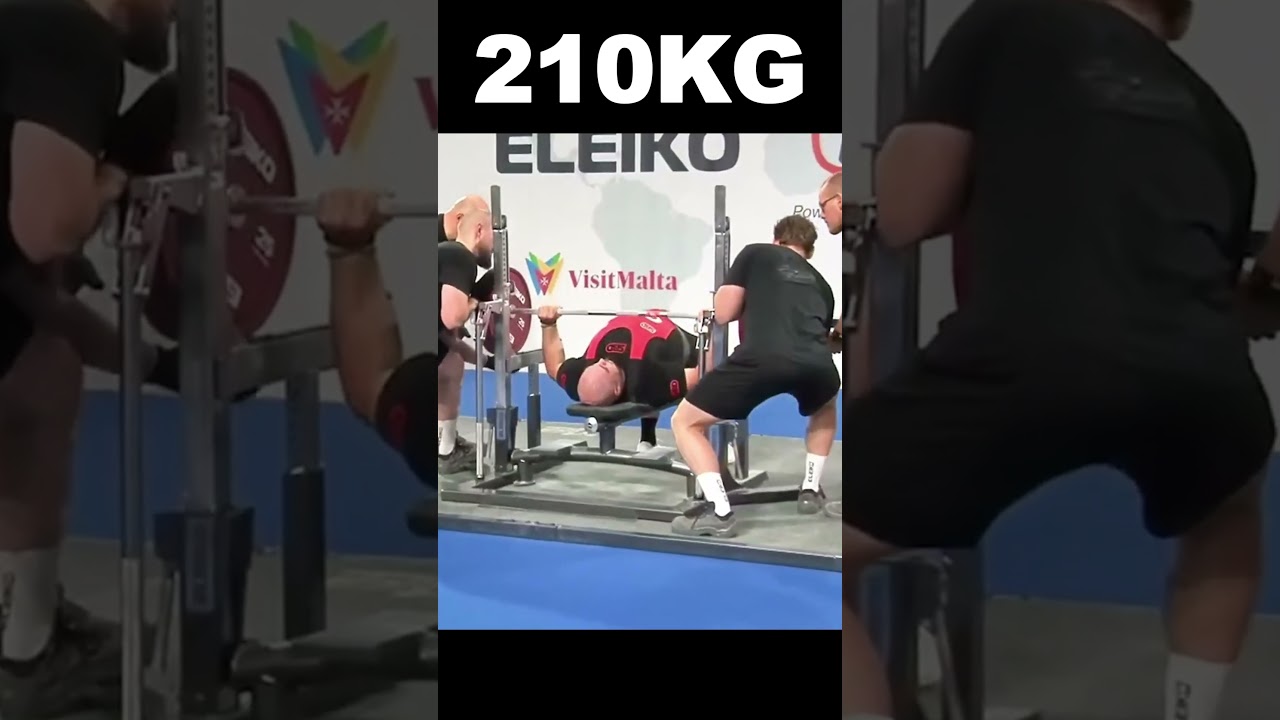 210kg Bench Press by Temur Samkharadze