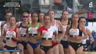 1500m  Finale   Championnats de  France Elite 2022 Charlotte Mouchet Anais Bourgoin  Aurore FLEURY