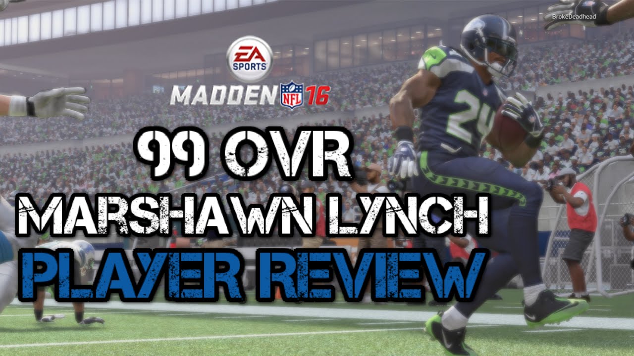 99 OVR Marshawn Lynch Player Review Madden 16 Ultimate