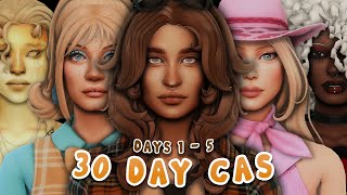 30 Day Challenge (Days 1-5)   CC List ⭐ | Sims 4 Create a Sim