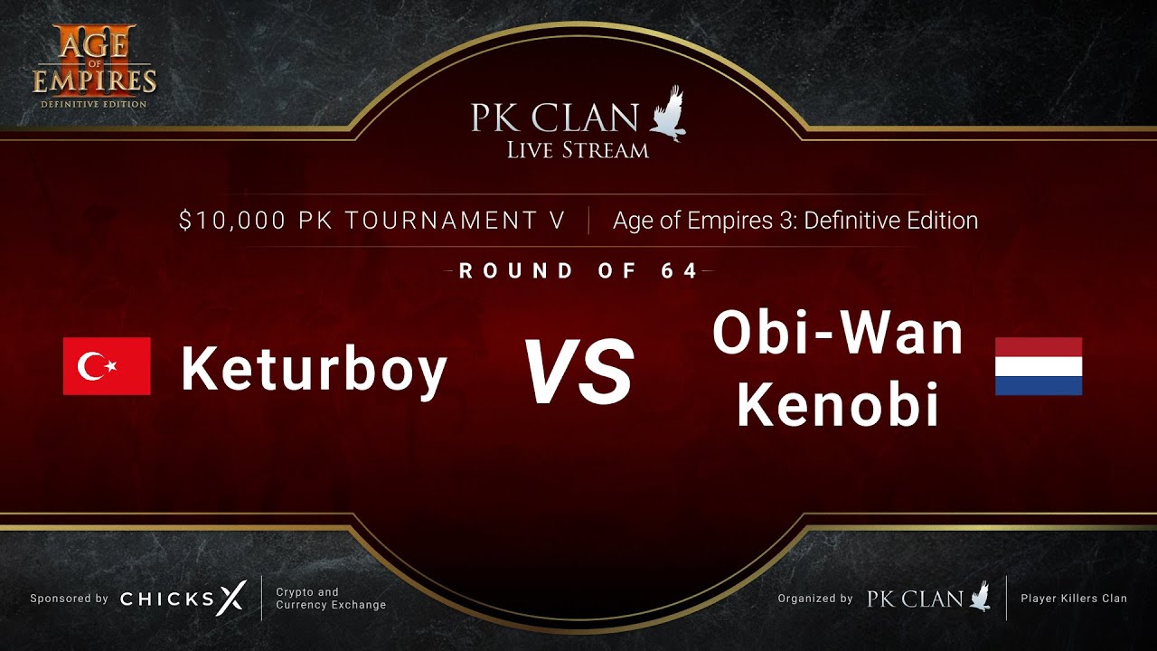 PK Tournament V | $10,000 — RO64: Keturboy vs. Obi-Wan Kenobi | Age of Empires 3: DE