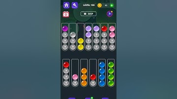 Ball Sort Master Game Level - 155 Without Boosters | Bus Jam Game | #entertainment #puzzle #games