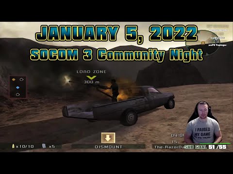 SOCOM 3 Online - January 5, 2022 *Community Night* Full Twitch Stream