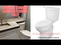 AMERICAN STANDARD TOUCHLESS TOILET INSTALL- Cabin build project