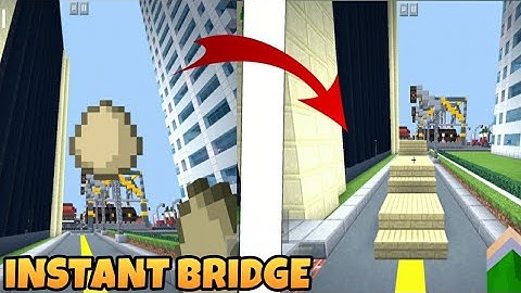 MCPE 1.2 Tutorial | How To Make A Instant Egg Bridge in Minecraft