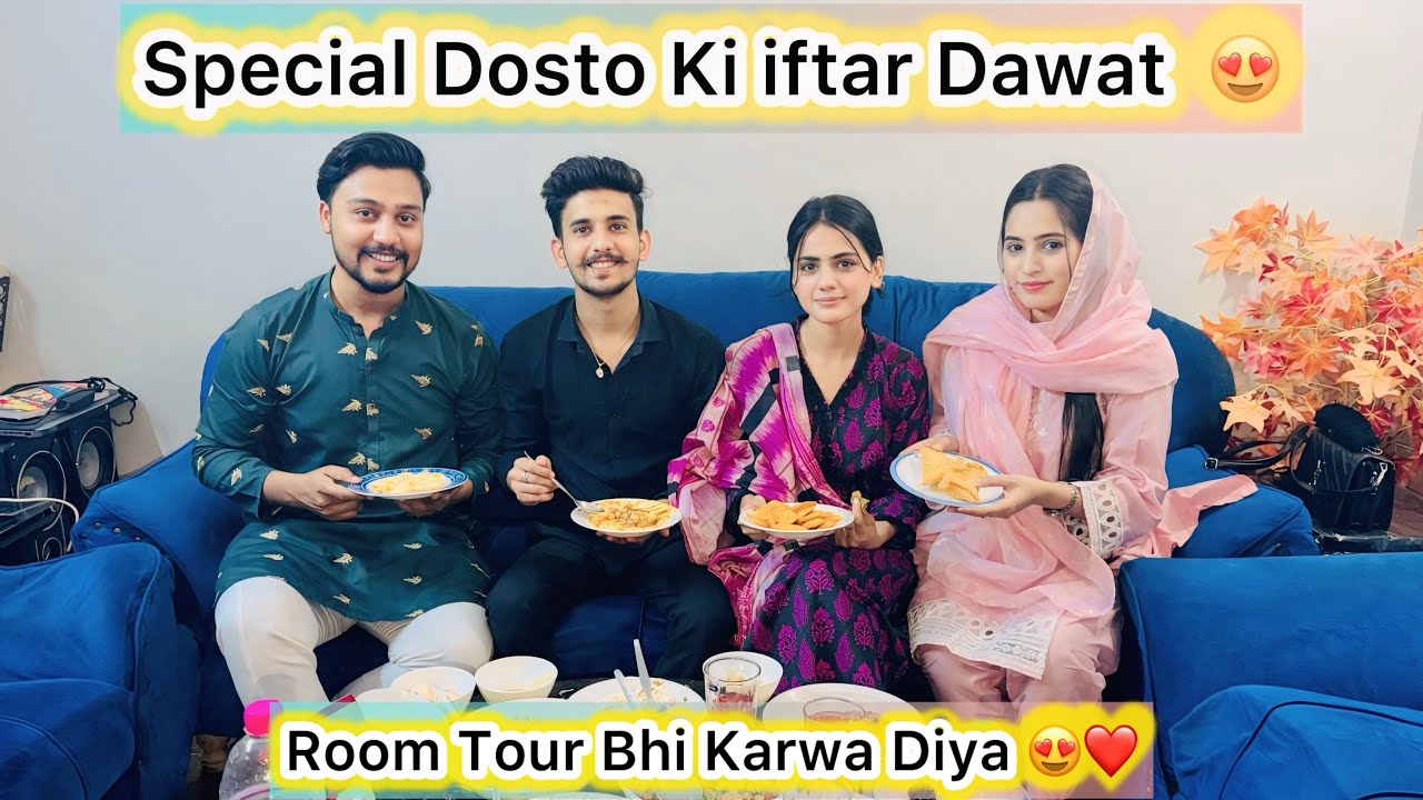 Nain Sukh Or Hussain Ki Iftar Dawat 😍❤️ || Room Tour Bhi krwa Diya Dono ko 😍❤️ Umneh Vlogs 