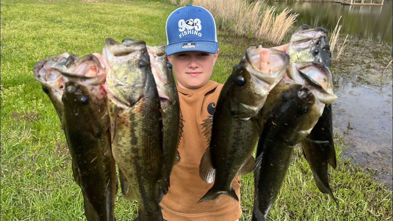 NON STOP ACTION OUT ON PRIVATE POND (MUST WATCH‼️)(BIG FISH) 🐟#903fishing #bassfishing #fishing 🎣‼️🔥