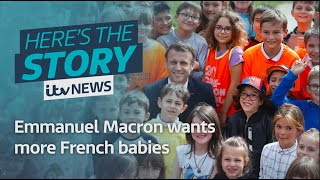 Macron announces plan to address France's dwindling birth rate