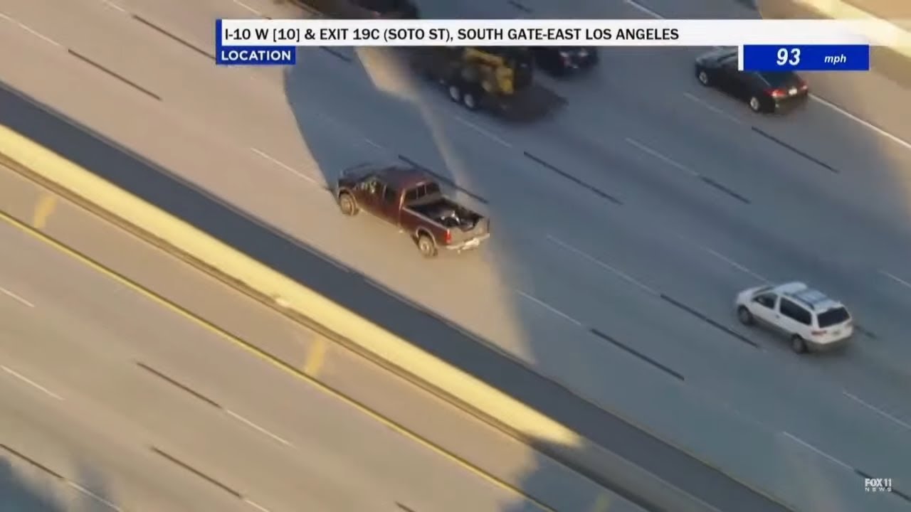 Live Police Chase In LA - YouTube