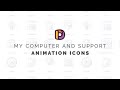 My computer and support - Animation Icons | After Effects template