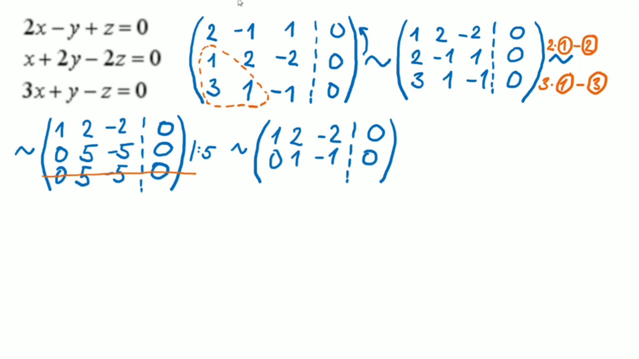 Soustava lineárních rovnic - matice 02