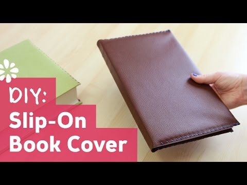 DIY Slip-On Leather Book Cover | Sea Lemon