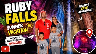 ✨தமிழில் ✨You Won’t Believe This Underground Waterfall! 🌊 Ruby Falls Cave Tour | USA Family Vlog