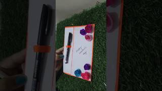 easy and quick teachers day greeting card making idea teachersday shorts viral
