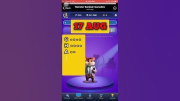 Hamster kombat daily cipher code today 17 aug I hamster kombat aug 17 #ciphercodes #hamsterkombat