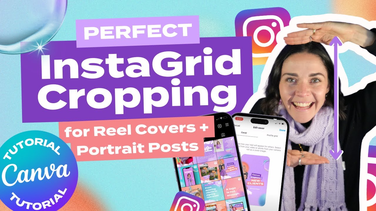 CANVA TUTORIAL: Reel covers + portrait posts crop perfect in your