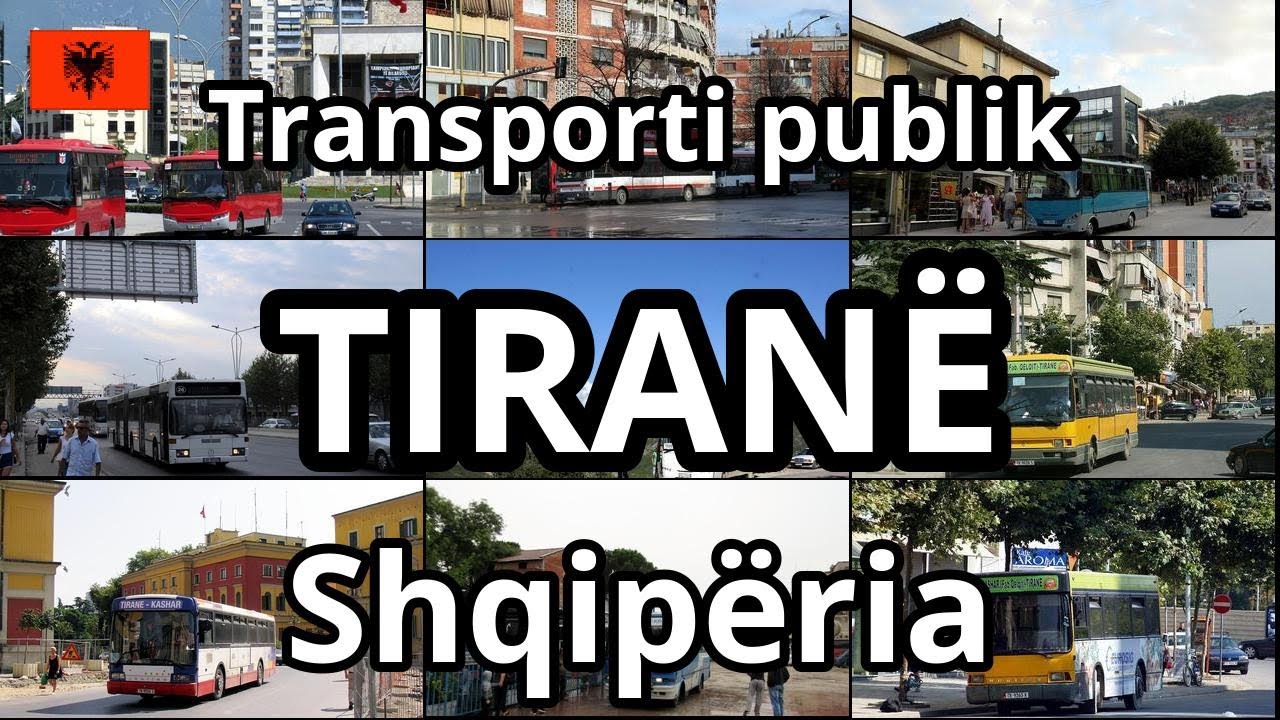 Tiranë, Shqipëria. Transporti publik