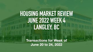 What's up with the Langley real estate market? | June 2022 Week 4