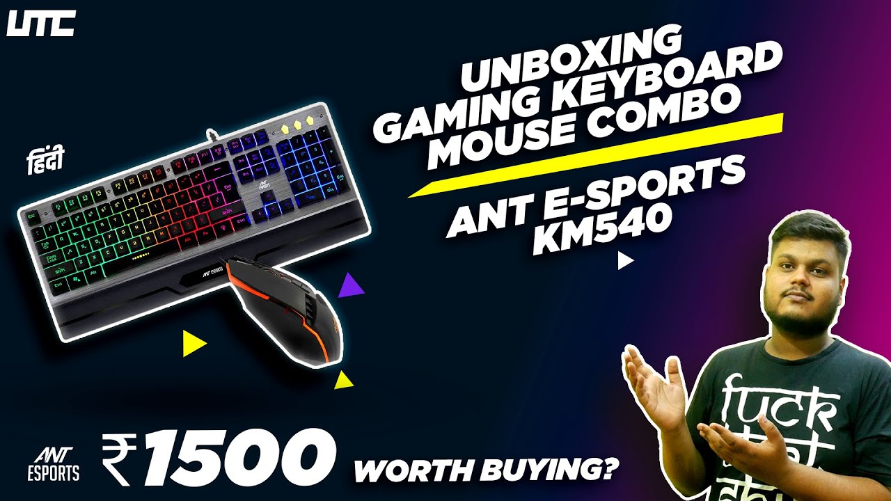 Unboxing & Review Of Ant E-sports Km540 Gaming Combo Kit | Worth Buying Under RS 1500? [Hindi]