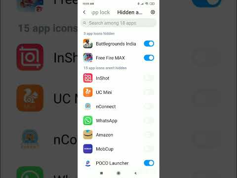 how to hide apps in redmi note 7 pro