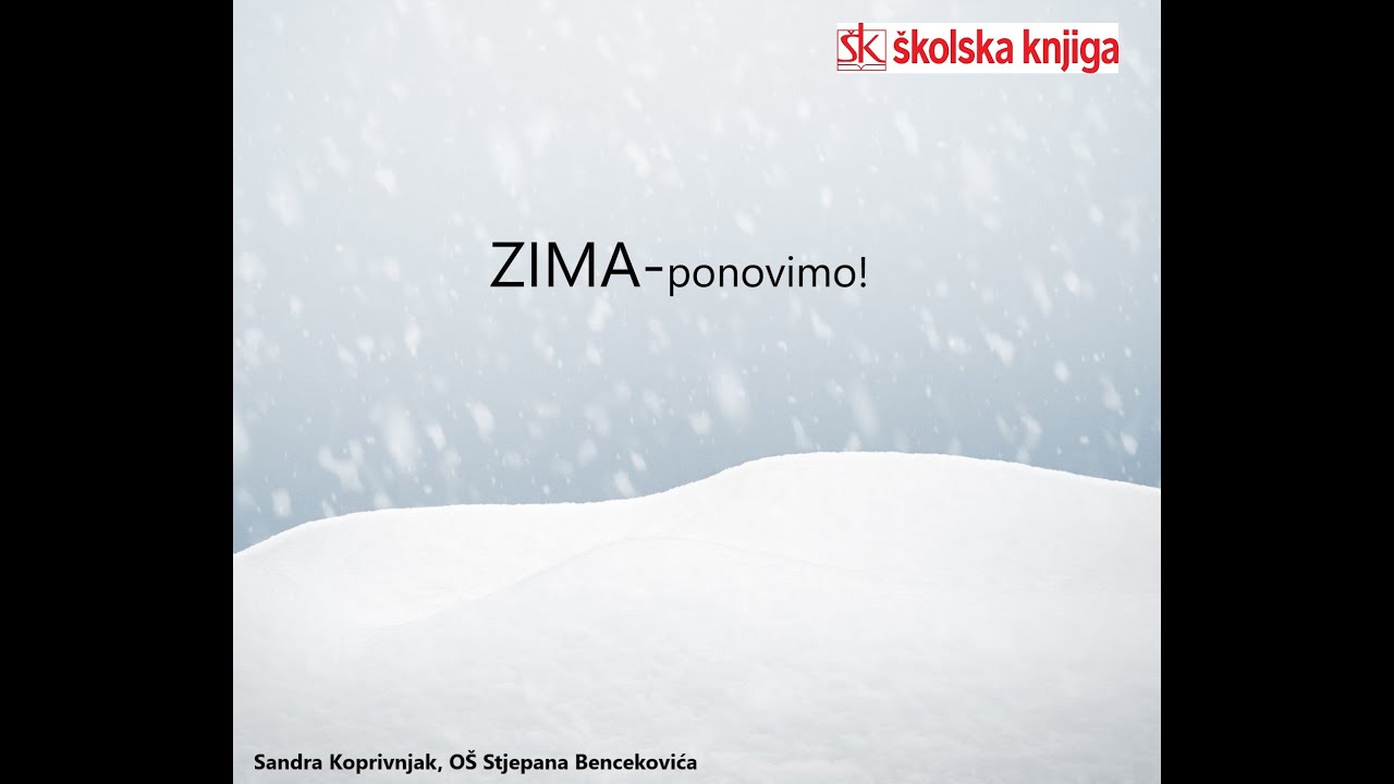 ZIMA- ponavljanje