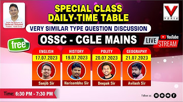 21st JULY || GEOGRAPHY || OSSC CGLE MAIN || MEMORY BASED QUESTION DISCUSSION ||#vanik