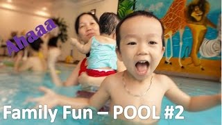FAMILY FUN - Playtime in the Pool Family Fun | Part 2| Kids Playing Swim Float and Ball by HT BabyTV