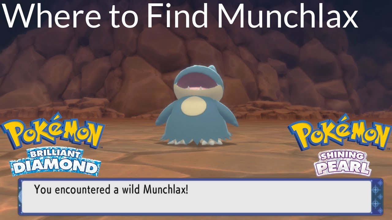 Pokemon Brilliant Diamond and Shining Pearl Where to Find Munchlax