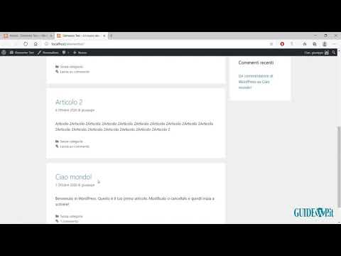WordPress: impostare homepage statica e pagina blog